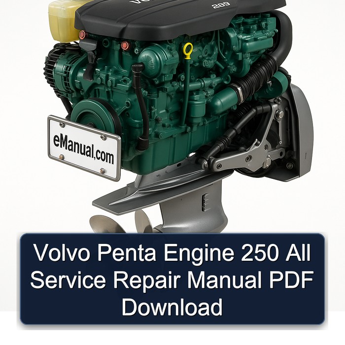 Volvo Penta Engine 250 All Service Repair Manual PDF Download