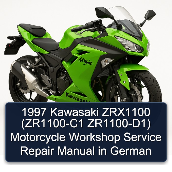 1997 Kawasaki ZRX1100 (ZR1100-C1 ZR1100-D1) Motorcycle Workshop Manual de servicio y reparación in German
