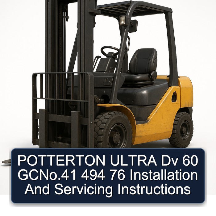 POTTERTON ULTRA Dv 60 GCNo.41 494 76 Installation And Servicing Instructions