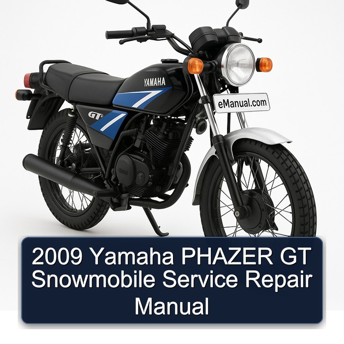 2009 Yamaha PHAZER GT Snowmobile Service Repair Manual 