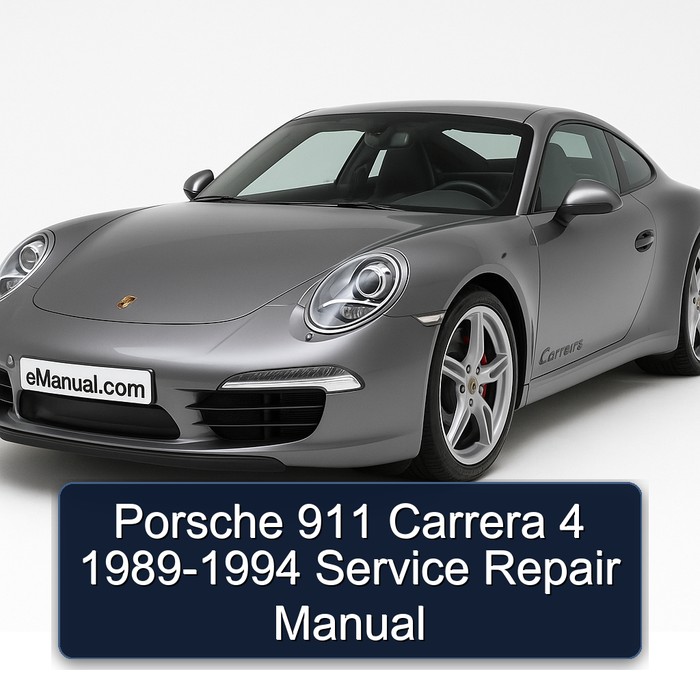 Porsche 911 Carrera 4 1989-1994 Manual de servicio y reparación