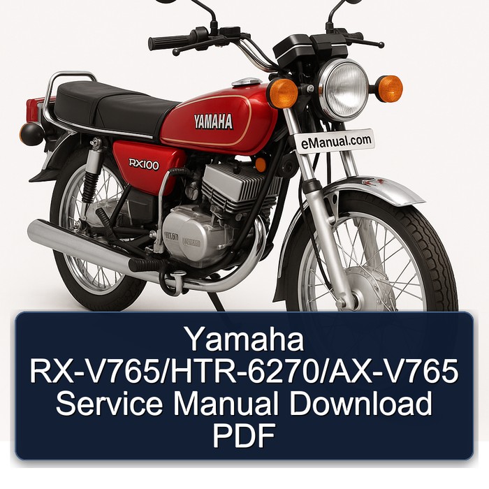 Yamaha RX-V765/HTR-6270/AX-V765 Service Manual Download PDF