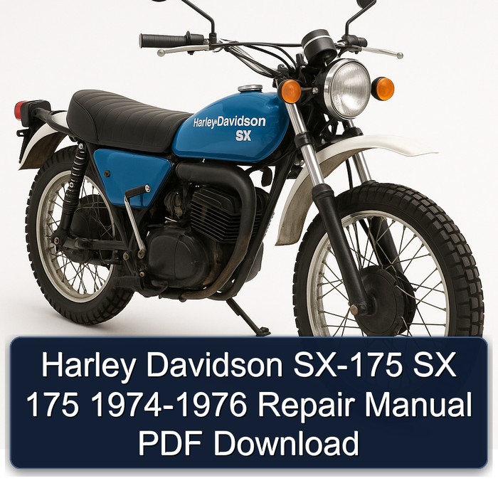 Harley Davidson SX-175 SX 175 1974-1976 Repair Manual PDF Download