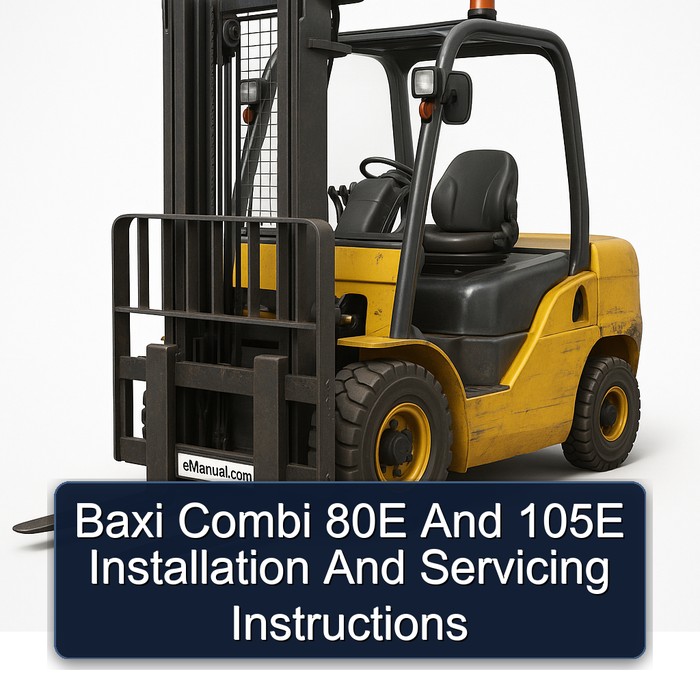 Baxi Combi 80E And 105E Installation And Servicing Instructions