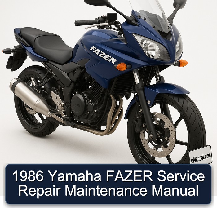 1986 Yamaha FAZER Service Repair Maintenance Manual 