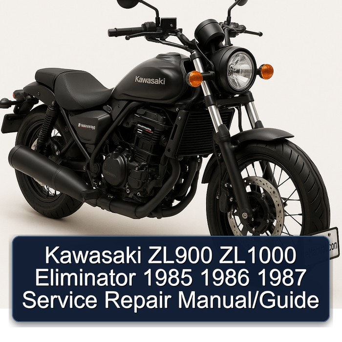 Kawasaki ZL900 ZL1000 Eliminator 1985 1986 1987 Service Repair Manual/Guide