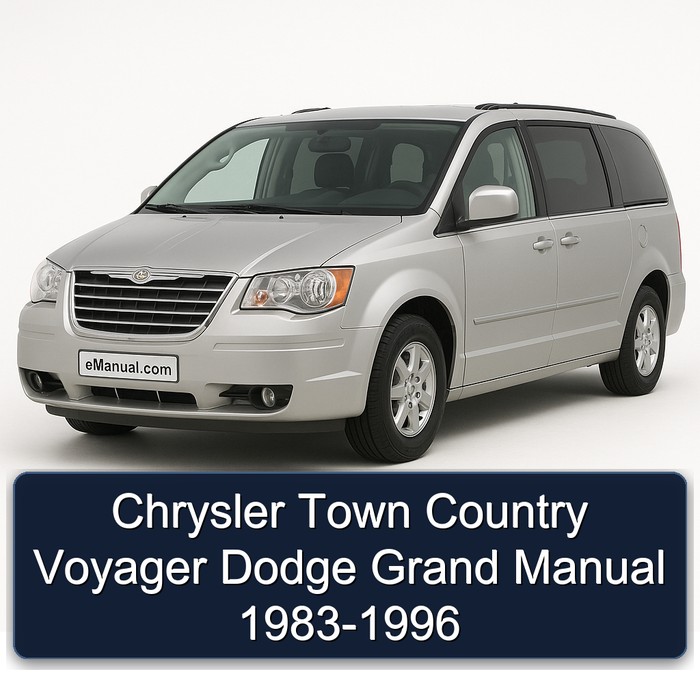 Chrysler Town Country Voyager Dodge Grand Manual 1983-1996 