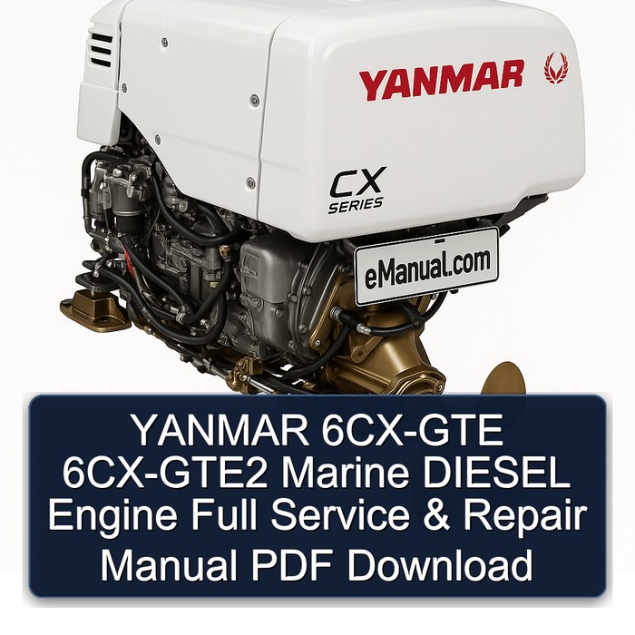 YANMAR 6CX-GTE 6CX-GTE2 Marine DIESEL Engine Full Service & Repair Manual PDF Download