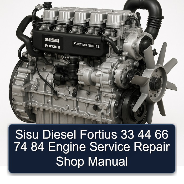 Manual de Reparación y Servicio para Motores Sisu Diesel Fortius 33, 44, 66, 74, 84