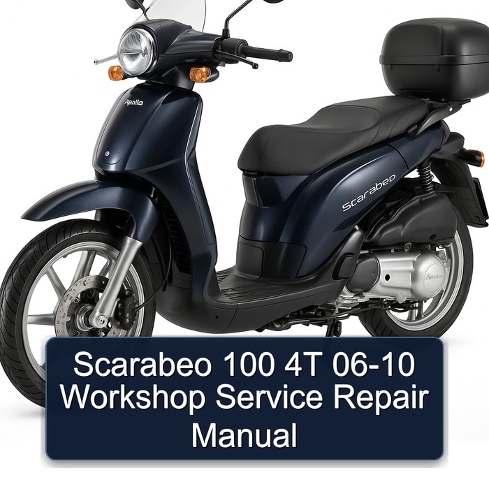 Scarabeo 100 4T 06-10 Workshop Manual de servicio y reparación
