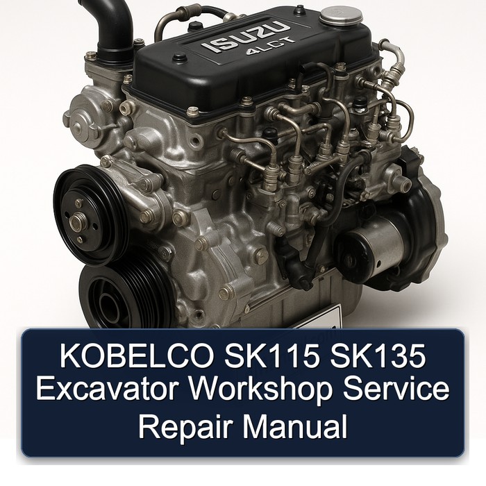 KOBELCO SK115 SK135 Excavator Workshop Service Repair Manual 