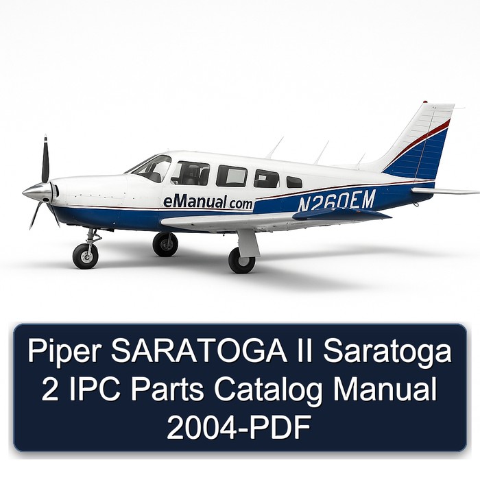 Piper SARATOGA II Saratoga 2 IPC Parts Catalog Manual 2004-PDF