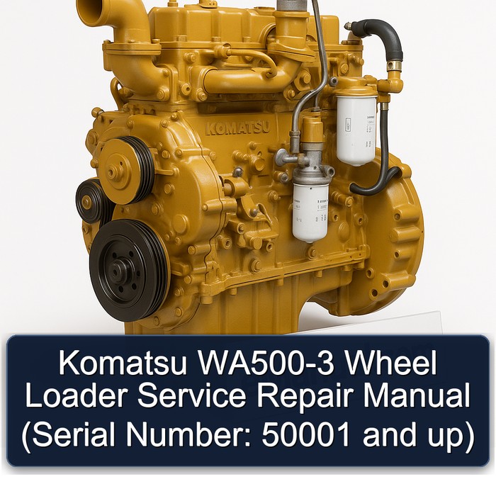 Komatsu WA500-3 Wheel Loader Service Repair Manual (Serial Number: 50001 and up) 