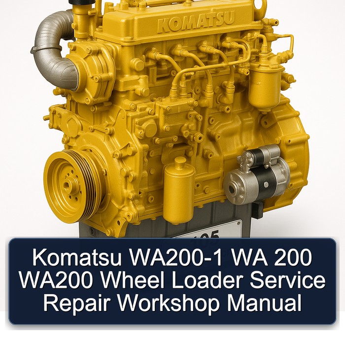  Komatsu WA200-1 WA 200 WA200 Wheel Loader Service Repair Workshop Manual