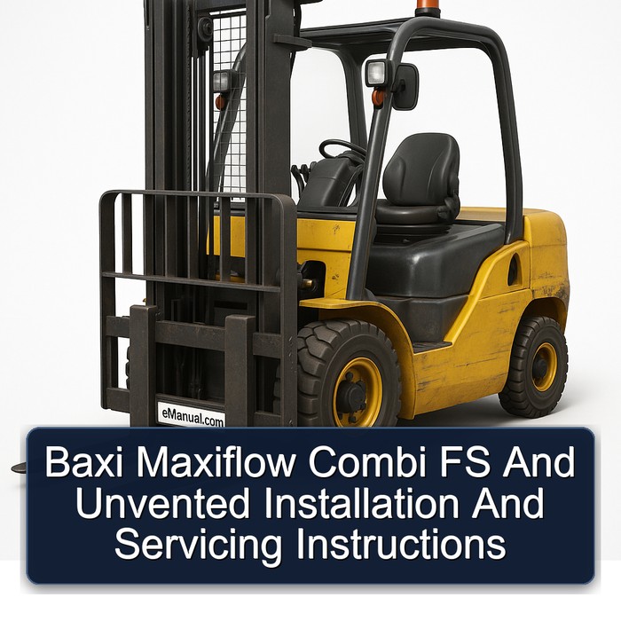 Instrucciones de Instalación y Mantenimiento Baxi Maxiflow Combi FS Sin Depósito