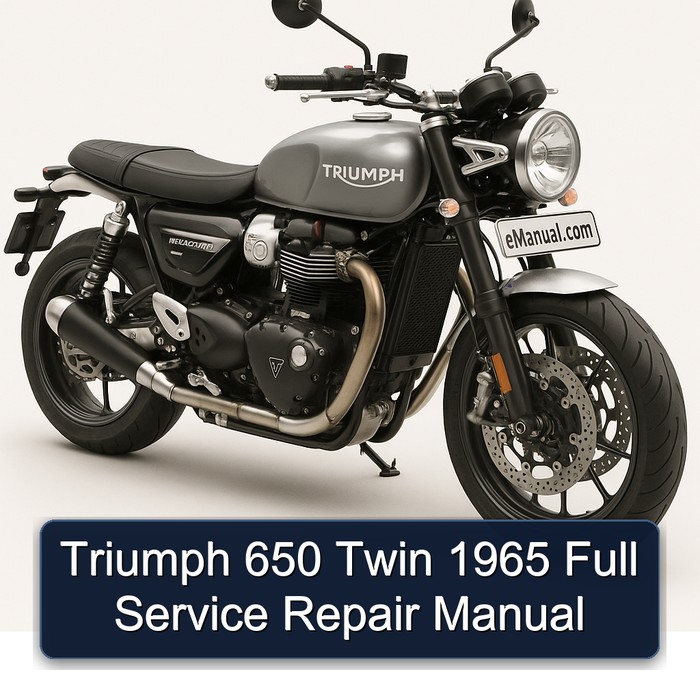 Triumph 650 Twin 1965 Full Manual de servicio y reparación