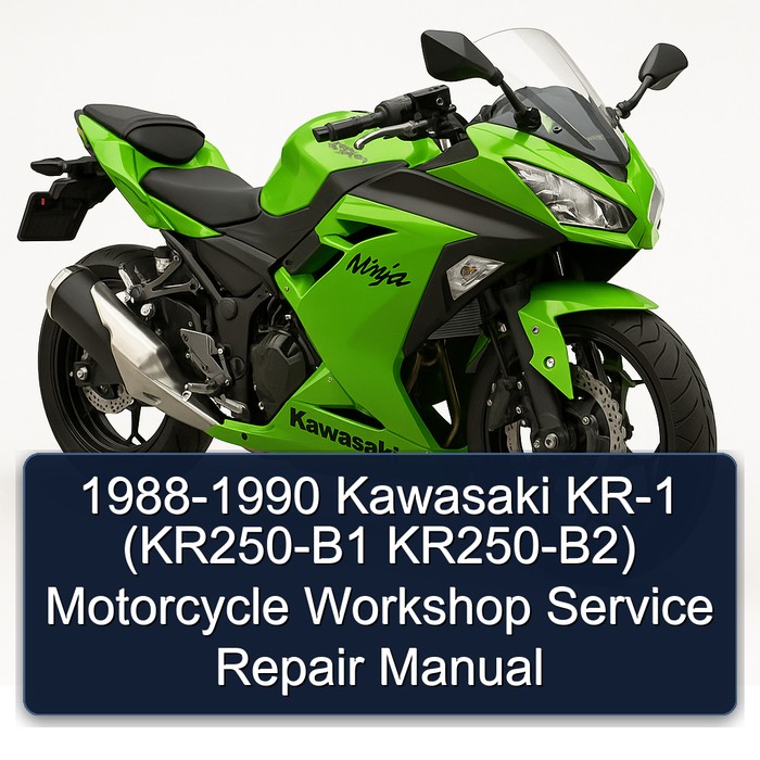 1988-1990 Kawasaki KR-1 (KR250-B1 KR250-B2) Motorcycle Workshop Manual de servicio y reparación