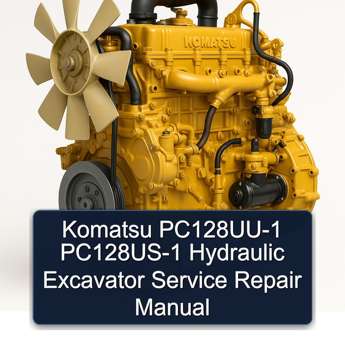 Komatsu PC128UU-1 PC128US-1 Hydraulic Excavator Manual de servicio y reparación