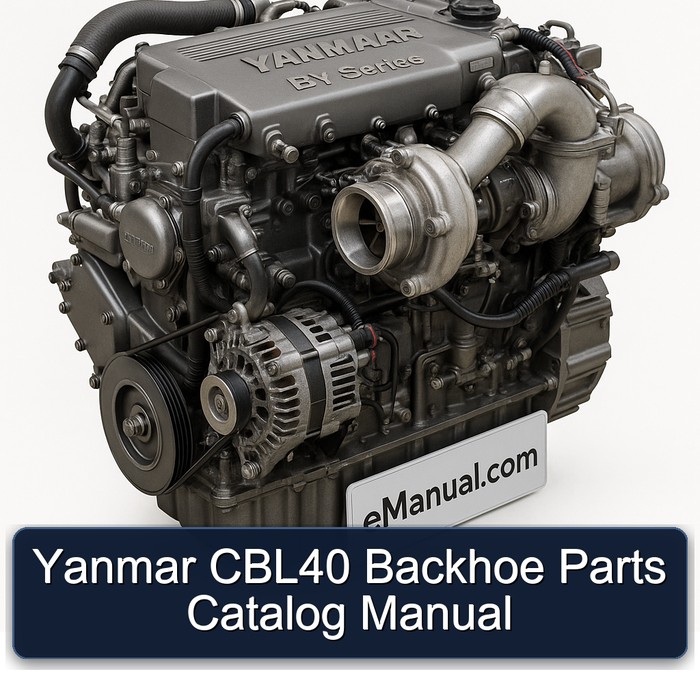 Yanmar CBL40 Backhoe Parts Catalog Manual 