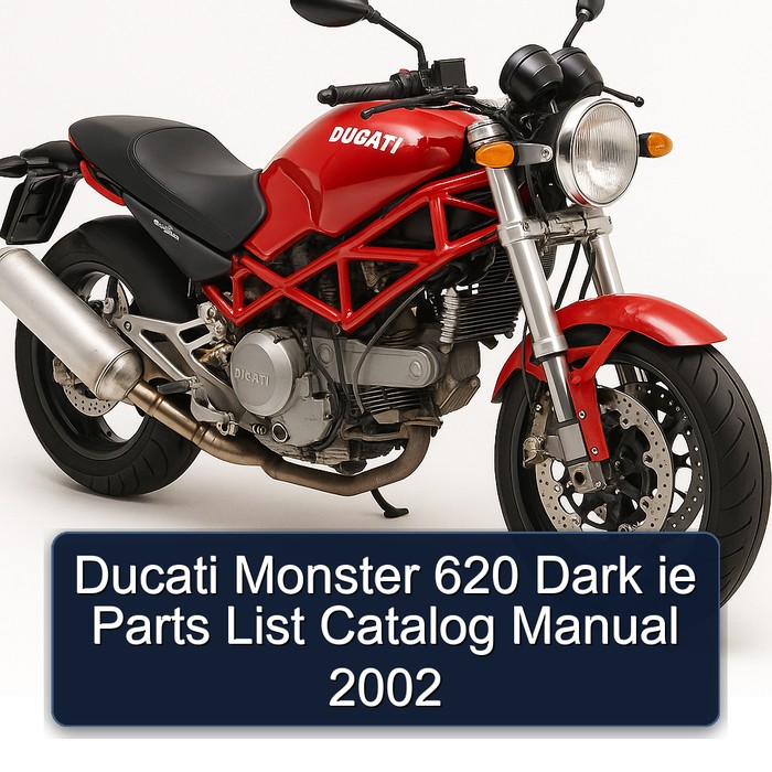 Ducati Monster 620 Dark ie Parts List Catalog Manual 2002