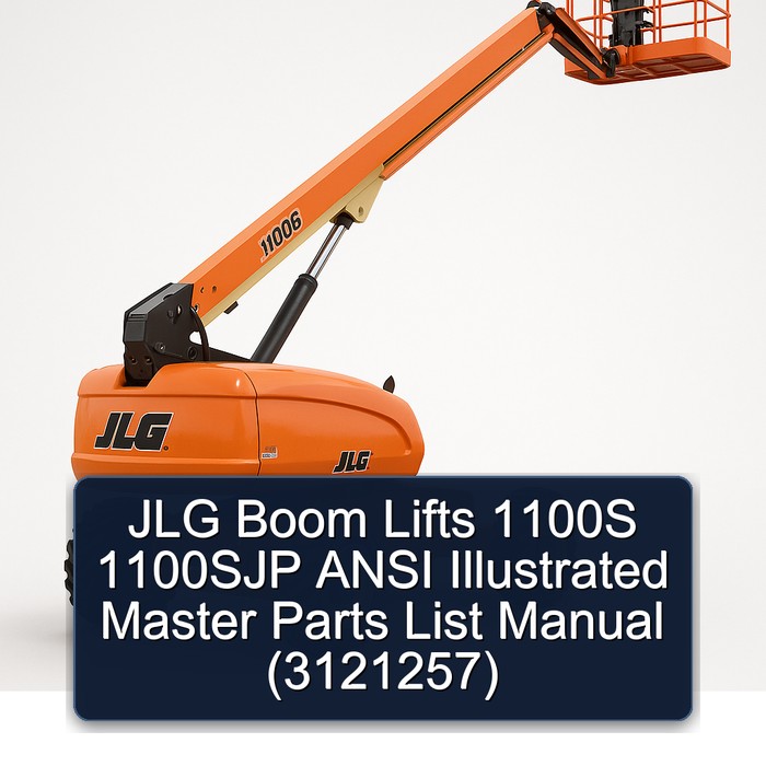 Jlg Boom Lifts 1100S 1100SJP Ansi (3121257) Parts Catalog PDF Download