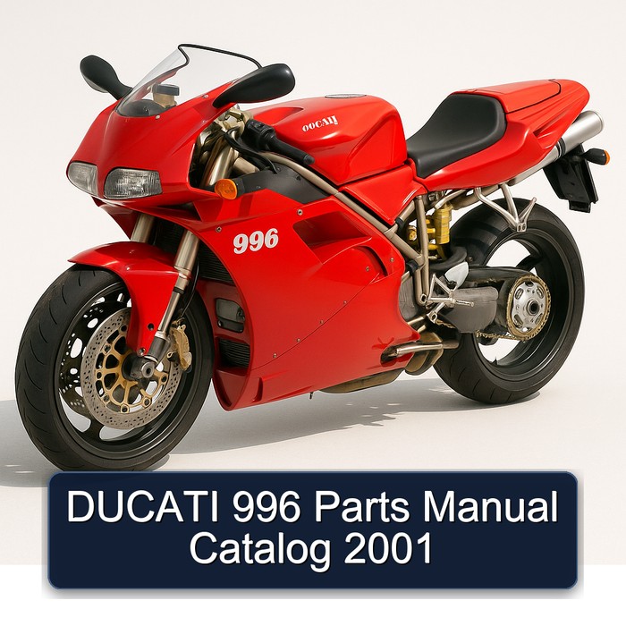 DUCATI 996 Parts Manual Catalog 2001