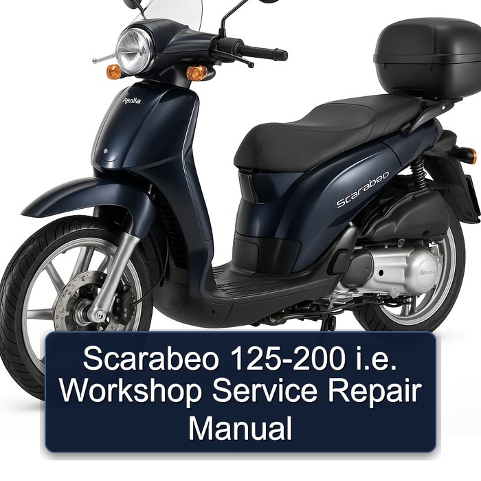 Scarabeo 125-200 i.e. Workshop Manual de servicio y reparación