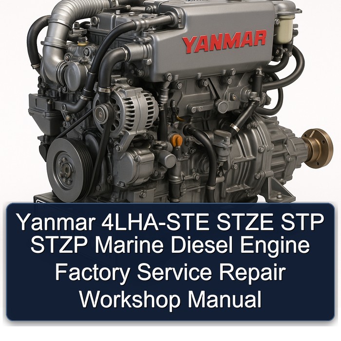 Yanmar 4LHA-STE STZE STP STZP Marine Diesel Engine Factory Service Repair Workshop Manual