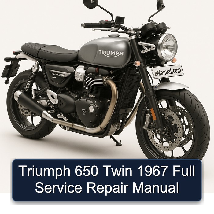 Triumph 650 Twin 1967 Full Manual de servicio y reparación