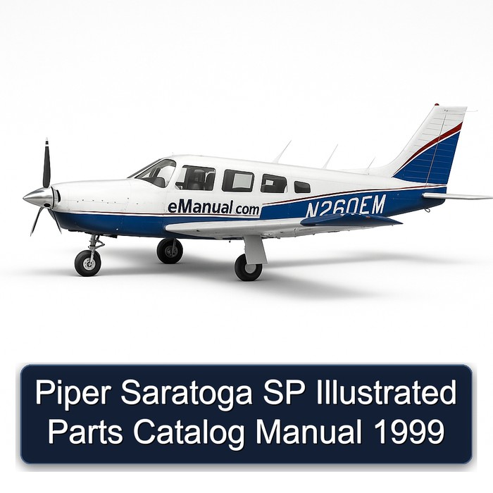 Piper Saratoga SP Illustrated Parts Catalog Manual 1999