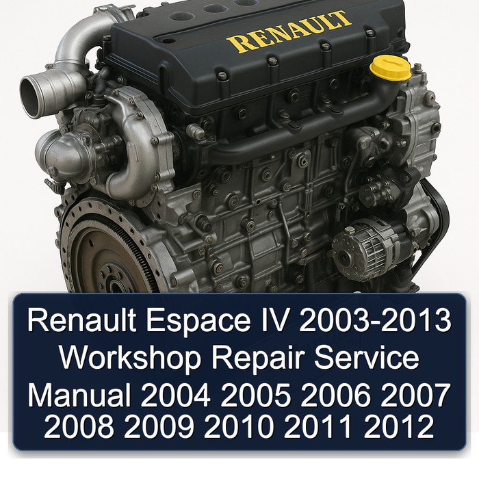 Renault Espace IV 2003-2013 Workshop Repair Service Manual 2004 2005 2006 2007 2008 2009 2010 2011 2012 