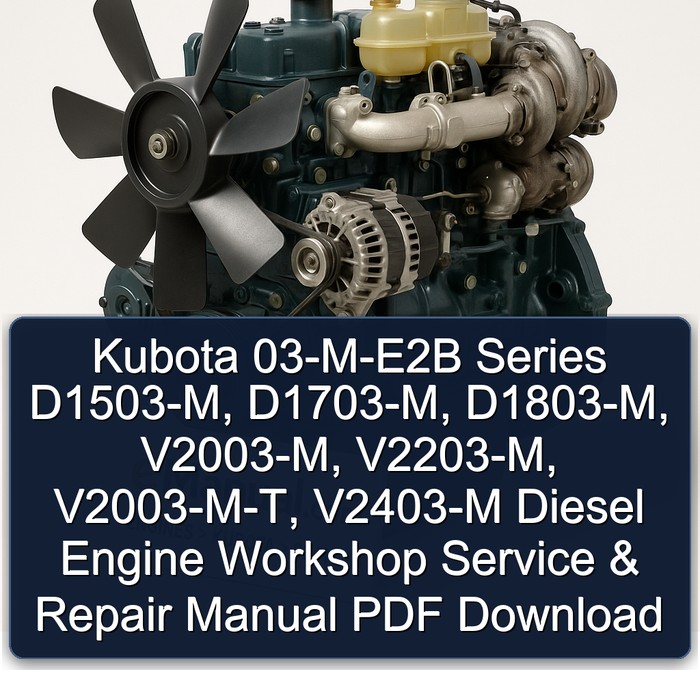 Manual de Servicio y Reparación de Motores Diésel Kubota Serie 03-M-E2B