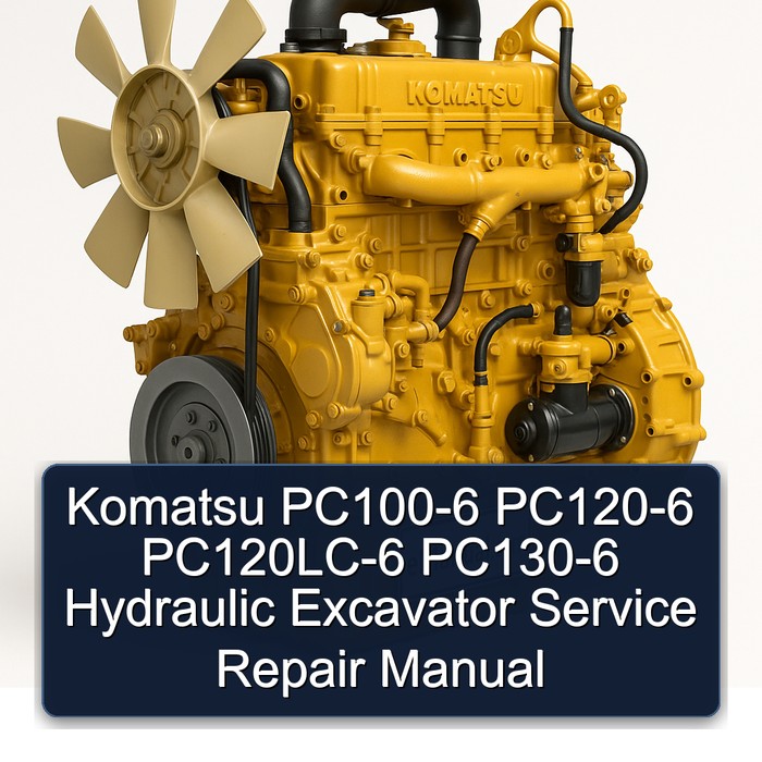 Komatsu PC100-6 PC120-6 PC120LC-6 PC130-6 Hydraulic Excavator Service Repair Manual 