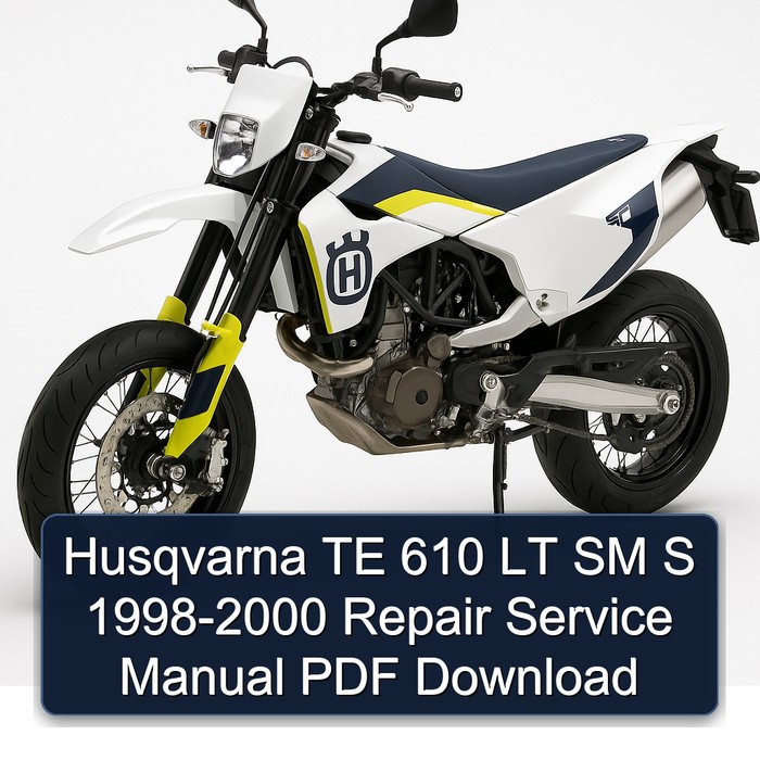 Husqvarna TE 610 LT SM S 1998-2000 Repair Service Manual PDF Download