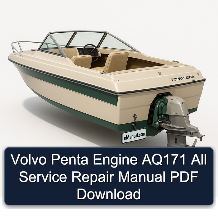 Volvo Penta Engine AQ171 All Service Repair Manual PDF Download