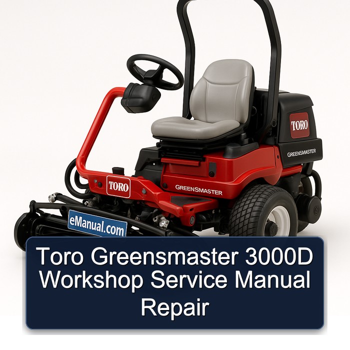 Toro Greensmaster 3000D Workshop Service Manual Repair