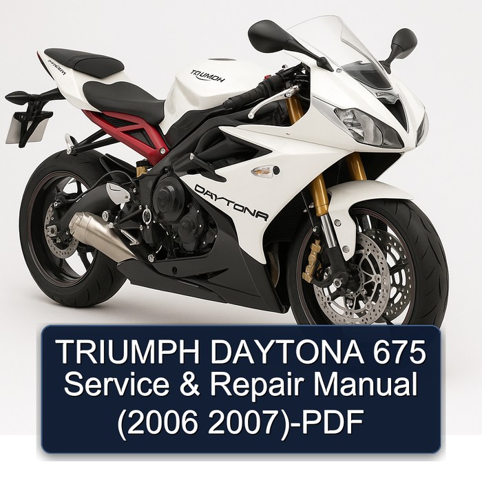 TRIUMPH DAYTONA 675 Manual de servicio y reparación (2006 2007)-PDF