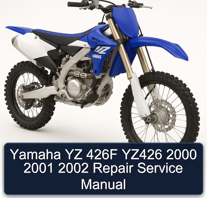 Yamaha YZ 426F YZ426 2000 2001 2002 Repair Service Manual
