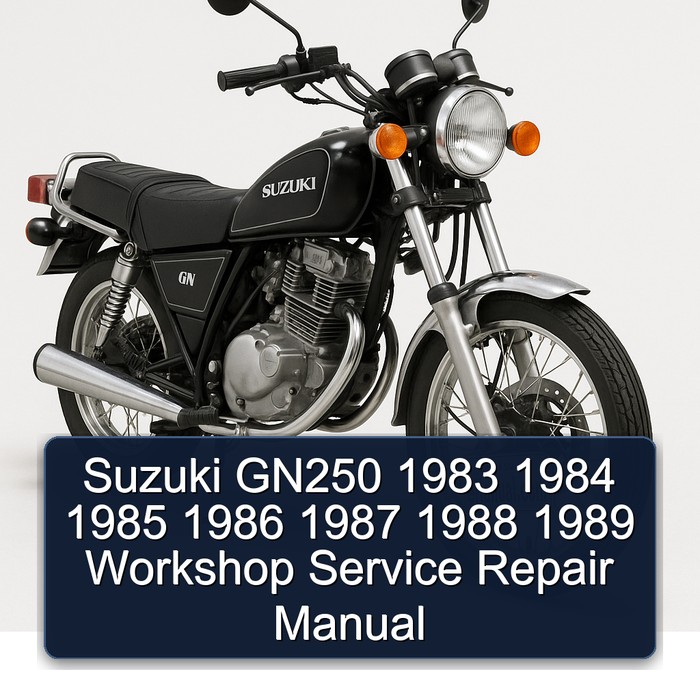 Suzuki GN250 1983 1984 1985 1986 1987 1988 1989 Workshop Manual de servicio y reparación