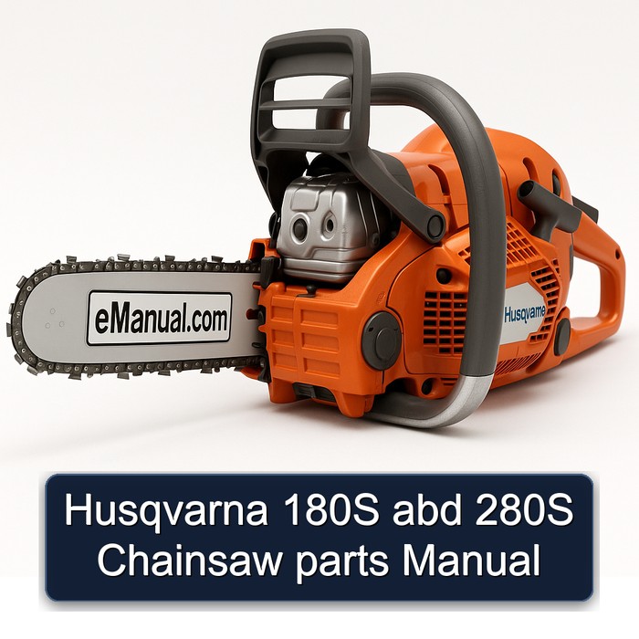 Husqvarna 180S abd 280S Chainsaw parts Manual