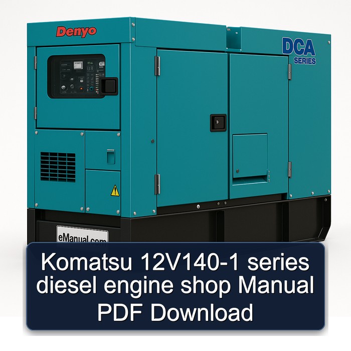 Komatsu 12V140-1 series diesel engine shop Manual PDF Download
