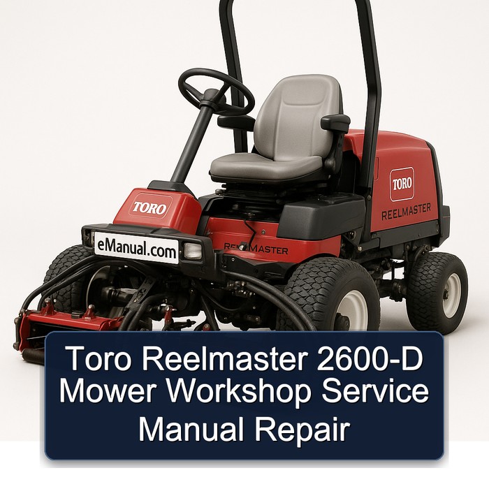 Toro Reelmaster 2600-D Mower Workshop Service Manual Repair