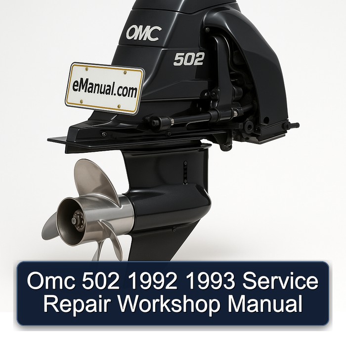 Omc 502 1992 1993 Service Repair Workshop Manual 