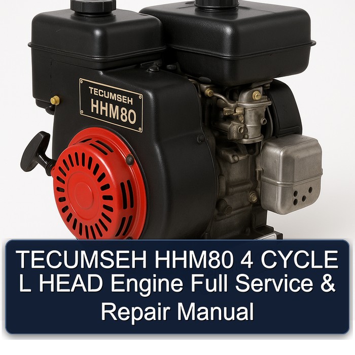 Manual de Servicio y Reparación Completo para Motor TECUMSEH HHM80 4 Tiempos L Head