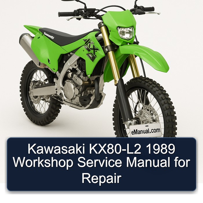 Kawasaki KX80-L2 1989 Workshop Service Manual for Repair