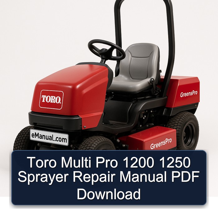 Manual de Reparación del Pulverizador Toro Multi Pro 1200/1250 (PDF)