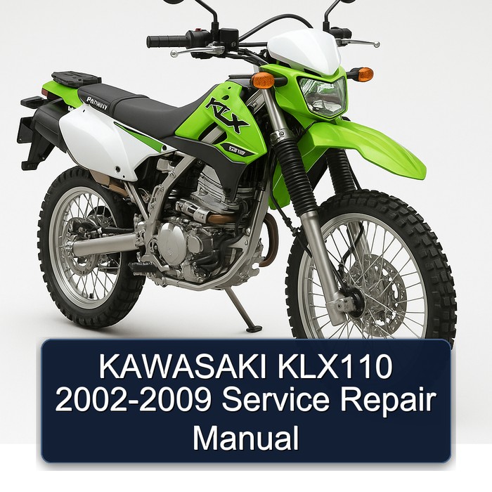 KAWASAKI KLX110 2002-2009 Manual de servicio y reparación