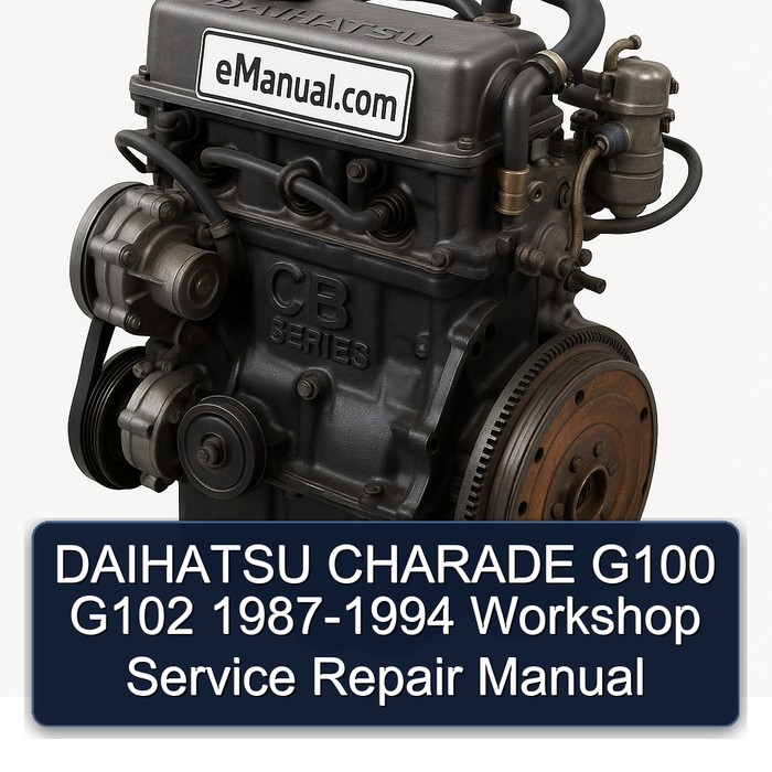DAIHATSU CHARADE G100 G102 1987-1994 Workshop Service Repair Manual