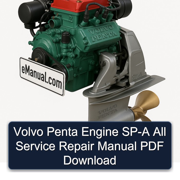 Volvo Penta Engine SP-A All Service Repair Manual PDF Download