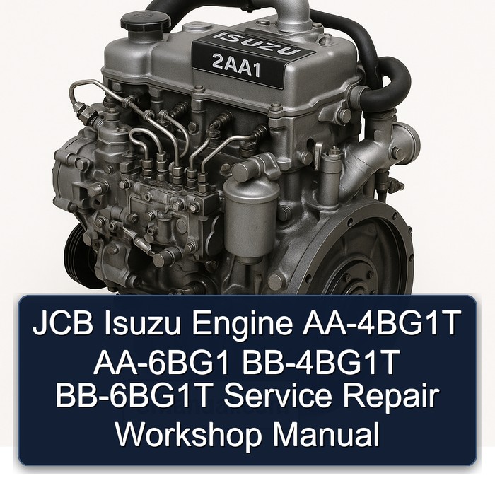 JCB Isuzu Engine AA-4BG1T AA-6BG1 BB-4BG1T BB-6BG1T Service Repair Workshop Manual